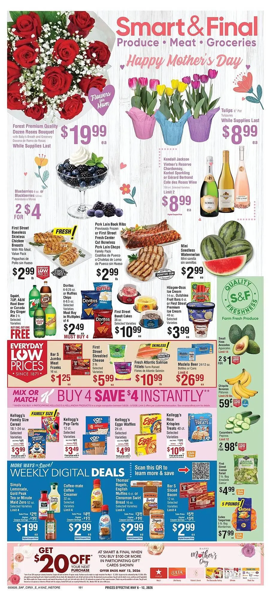 Weekly promotion Smart & Final weekly ad spanning from May 6 to May 7 2026 - Page 1 for Catalogue 365