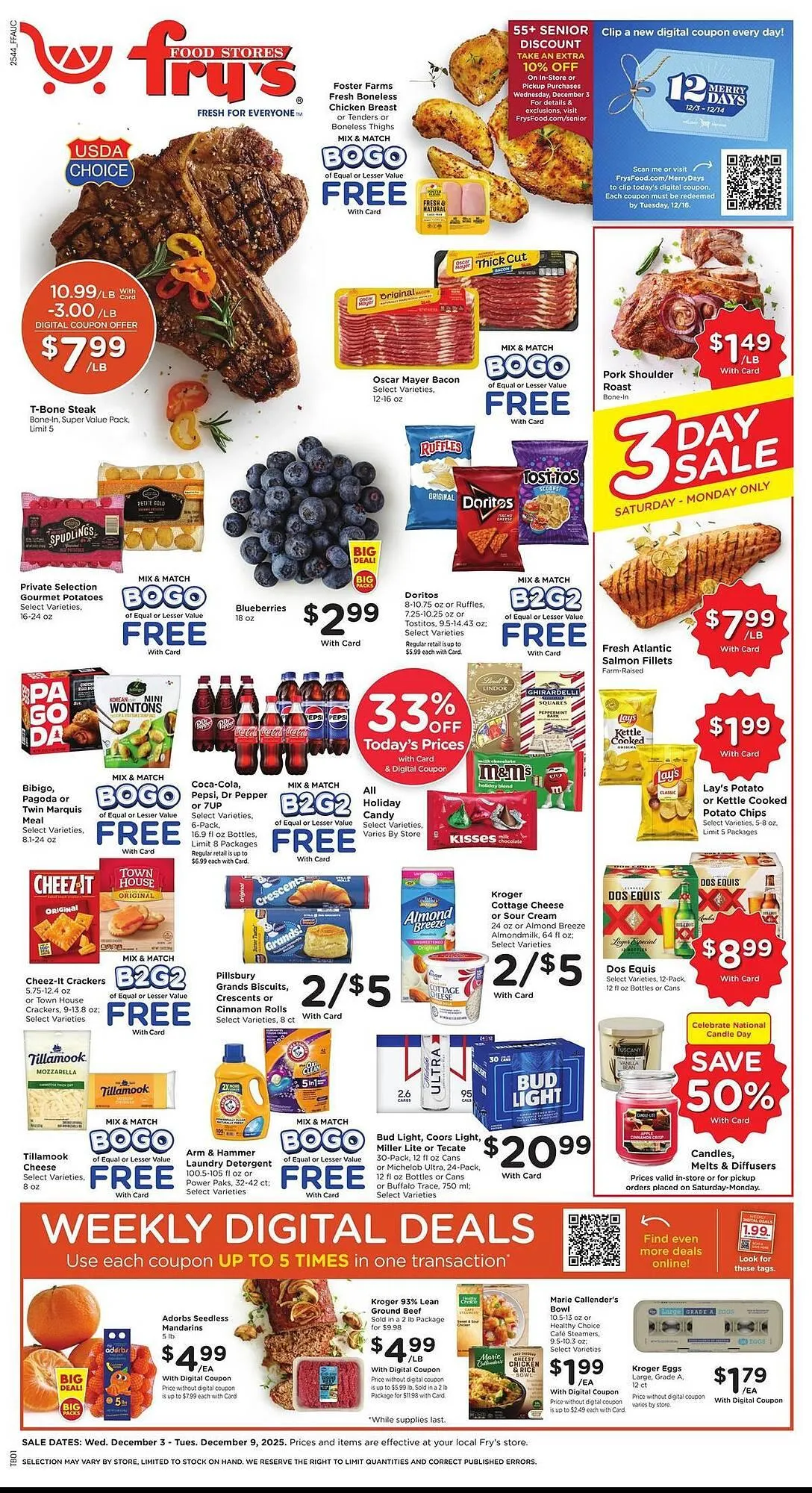 Weekly ad Fry's weekly ad from December 3 to December 9 2025 - Page 1