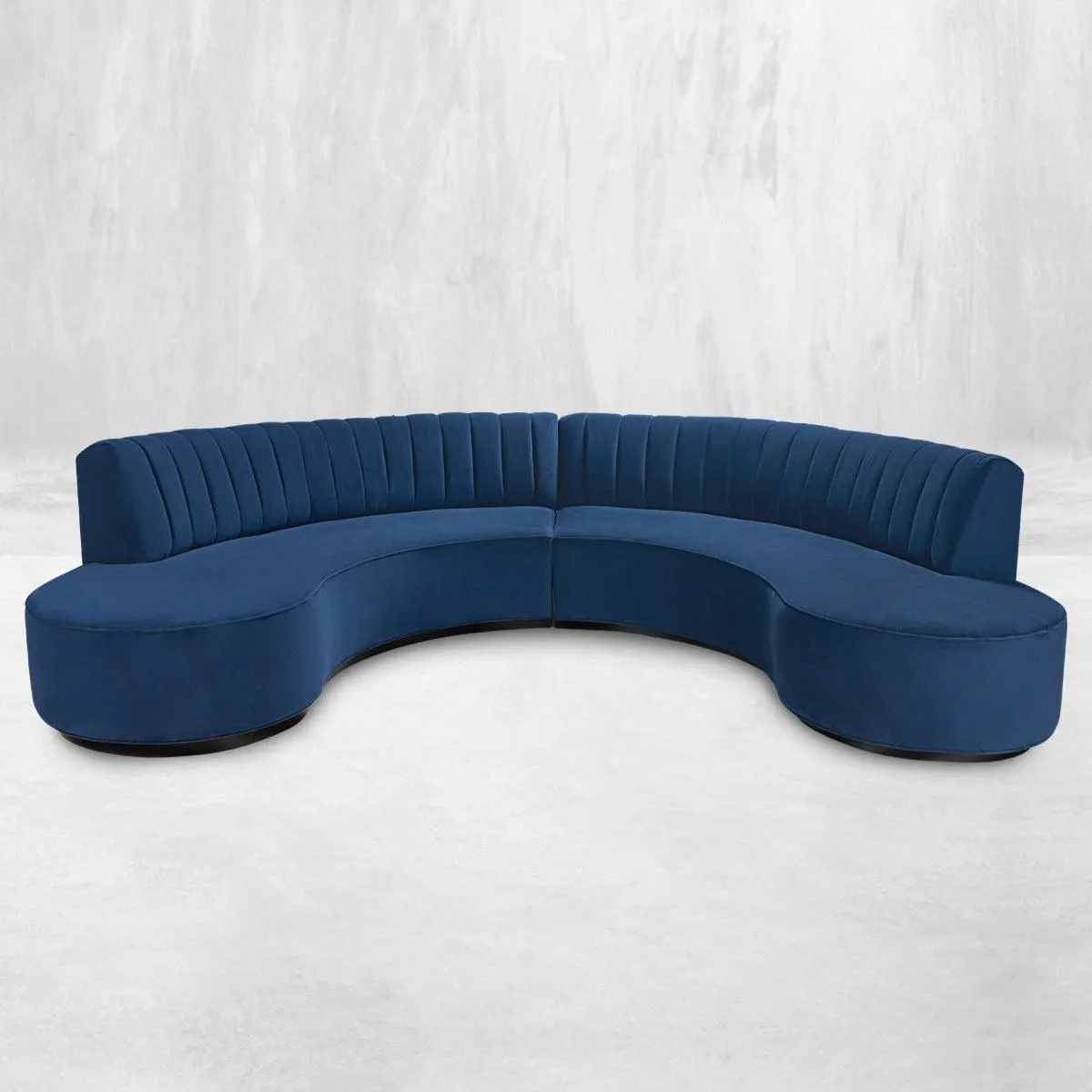 Tribeca 2 Sectional with Black Toe Kick