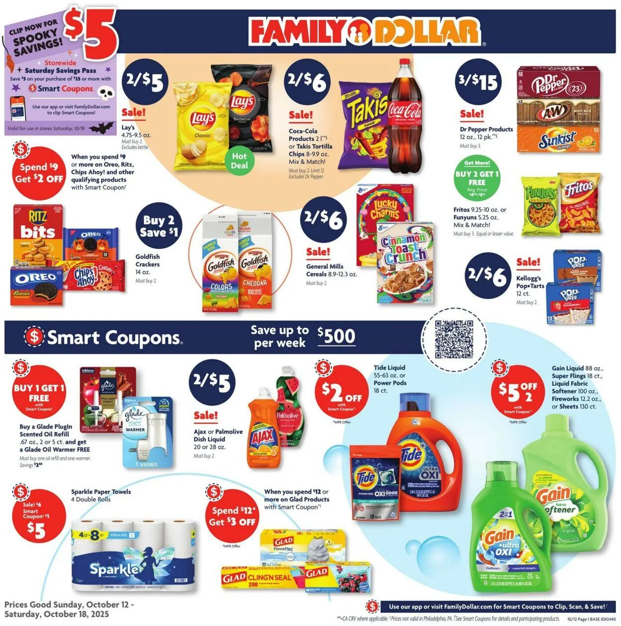 Weekly ad Family Dollar Current weekly ad from October 12 to October 18 2025 - Page 1