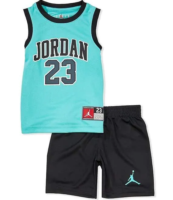 Little Boys Sleeveless Jordan 23 Jersey Tank & Shorts Set