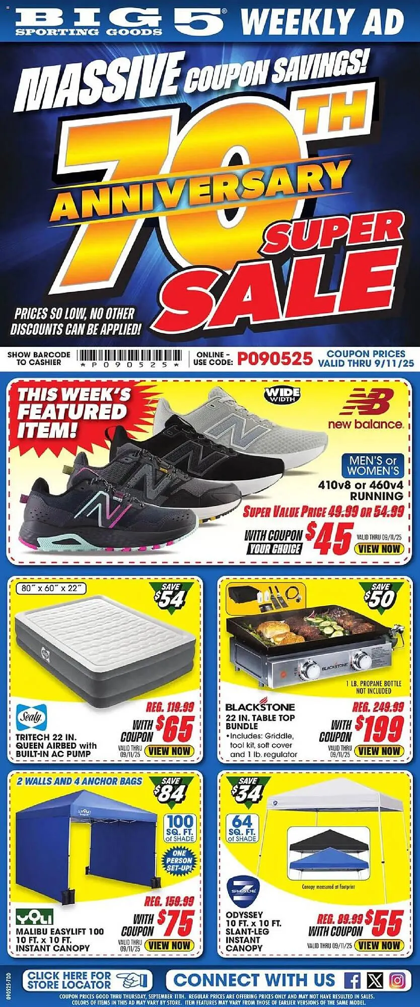 Weekly ad Big 5 weekly ad from September 5 to September 12 2025 - Page 1