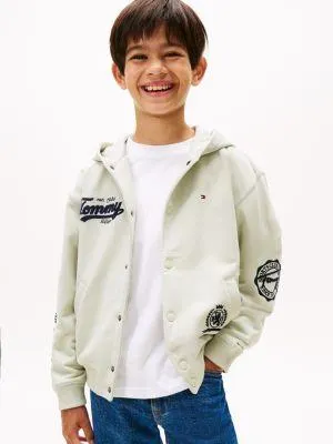 Kids' Snap-Closure Varsity Hoodie