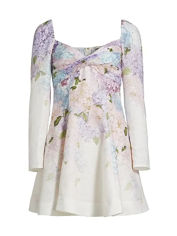 Dawning Puff-Sleeve Minidress