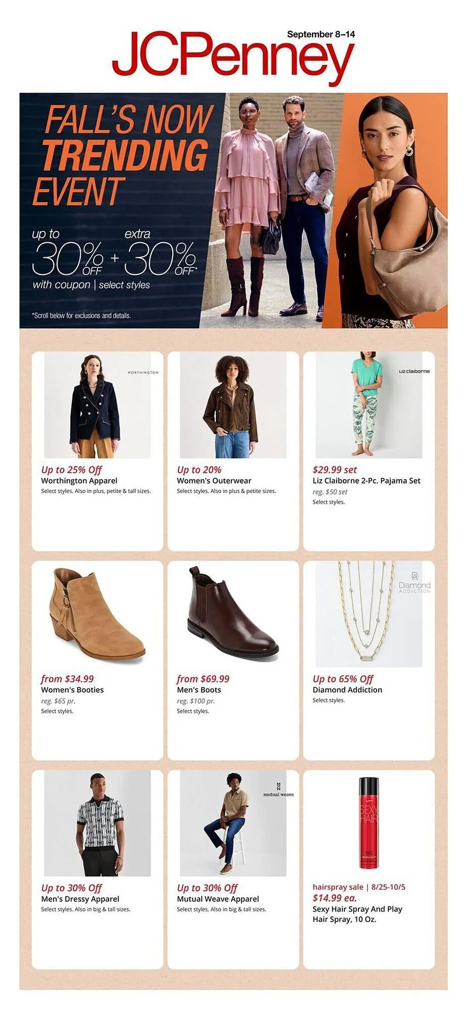 Weekly ad JC Penney weekly ad from September 8 to September 14 2025 - Page 1