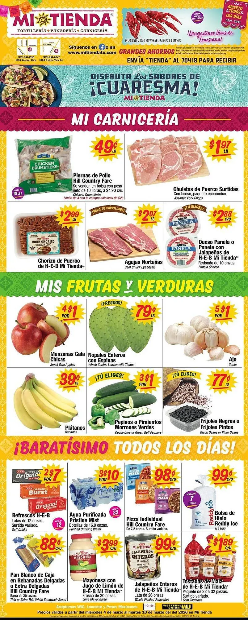 Weekly ad Mi Tienda weekly ad from March 4 to March 10 2026 - Page 1