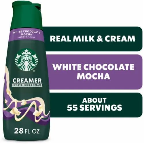 Starbucks White Chocolate Flavored Coffee Creamer Inspired by White Chocolate Mocha