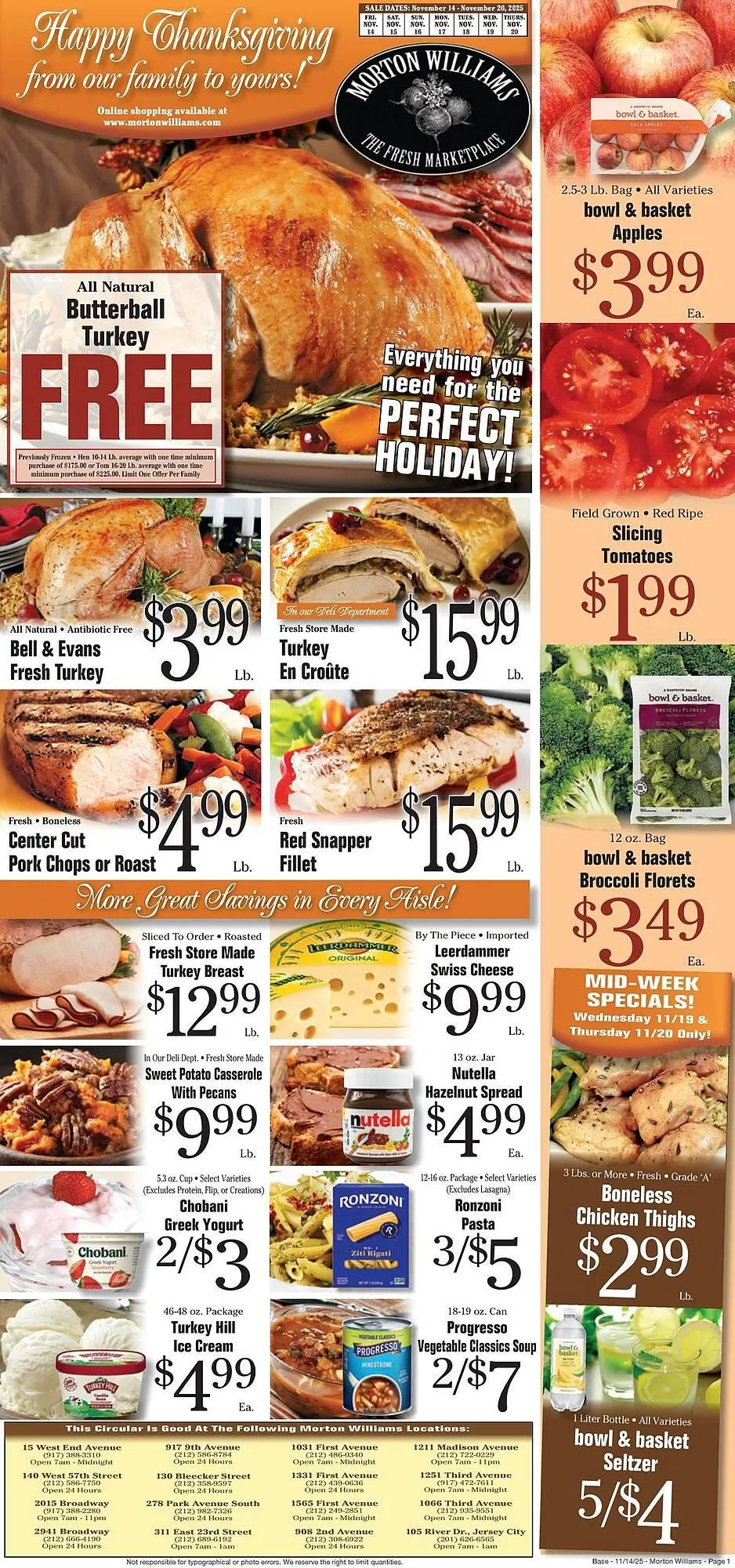 Weekly ad Morton Williams weekly ad from November 14 to November 20 2025 - Page 1