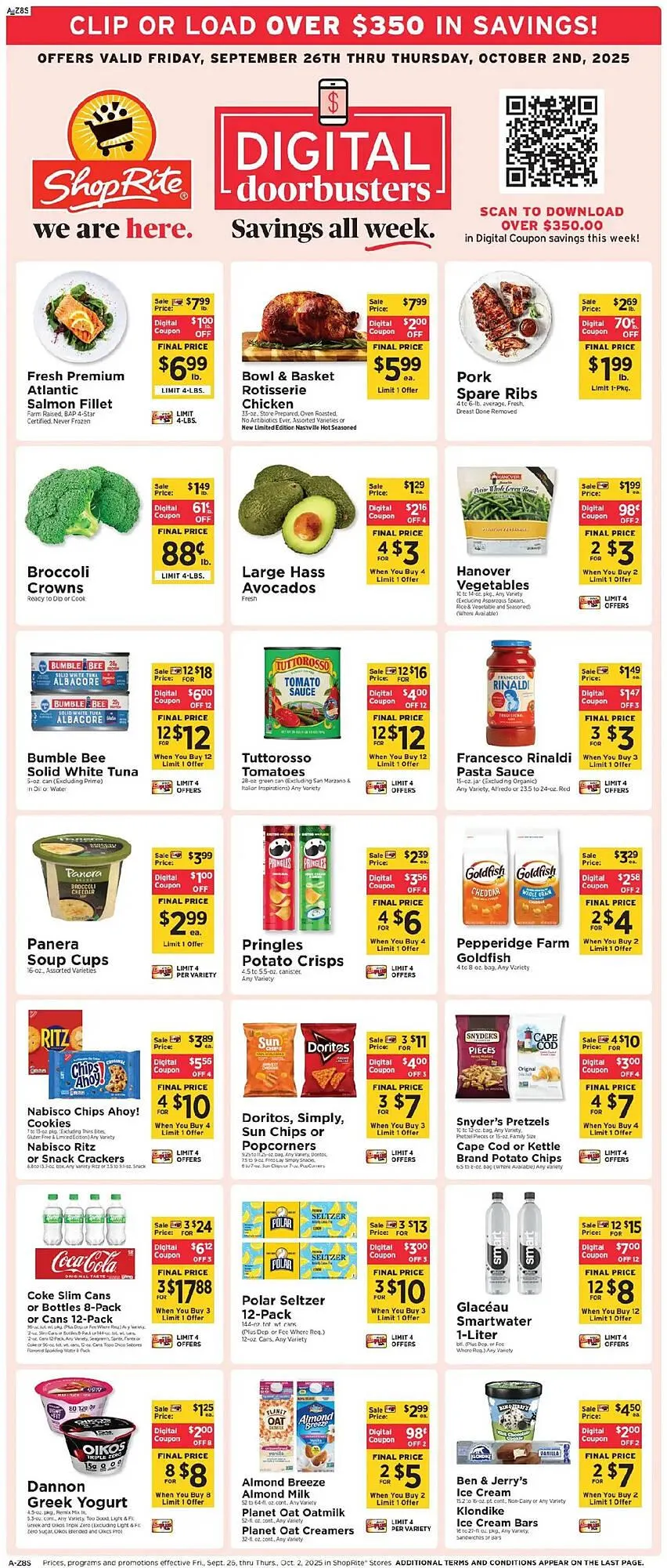 Weekly ad ShopRite flyer from September 26 to October 2 2025 - Page 1