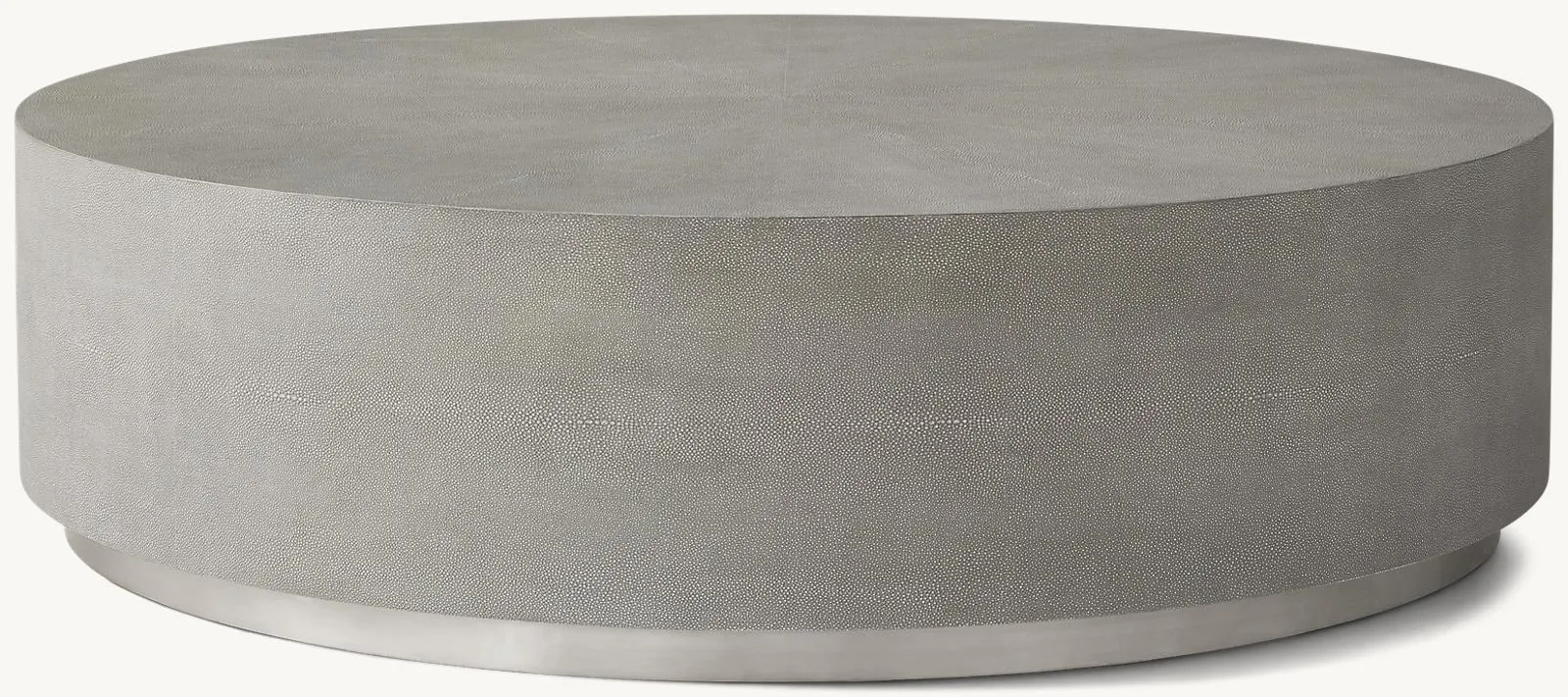 Graydon Shagreen Plinth Round Coffee Table