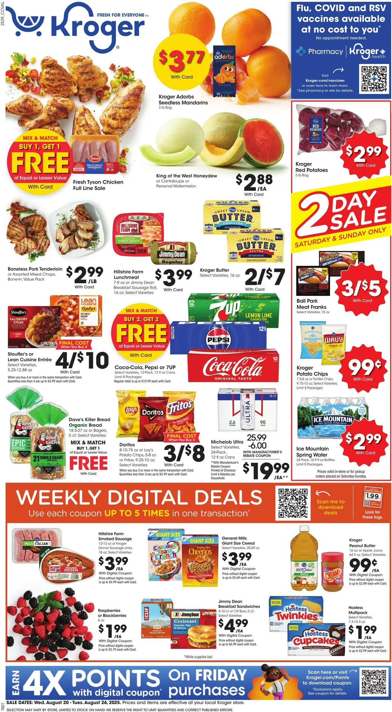 Weekly ad Kroger Current weekly ad from August 20 to August 26 2025 - Page 1