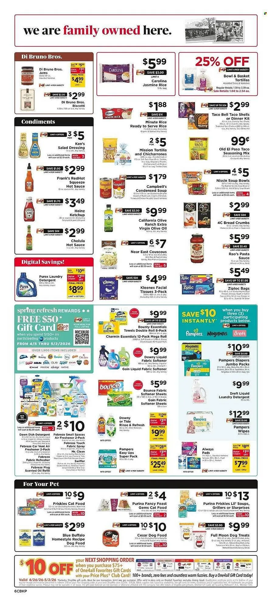 Weekly promotion ShopRite flyer spanning from April 26 to May 2 2026 - Page 7 for Catalogue 365