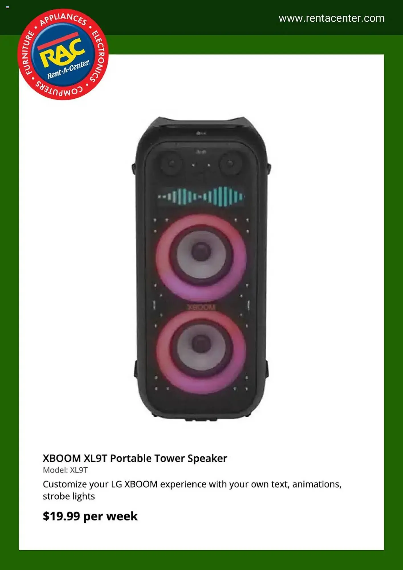 Weekly ad Rent A Center Weekly Ad from April 14 to April 21 2025 - Page 6