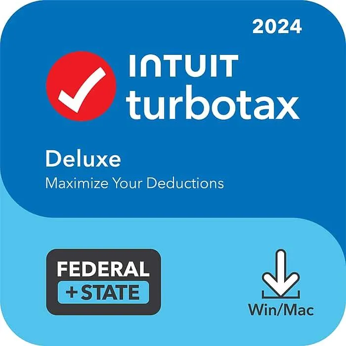 TurboTax Deluxe 2024 for 1 User,