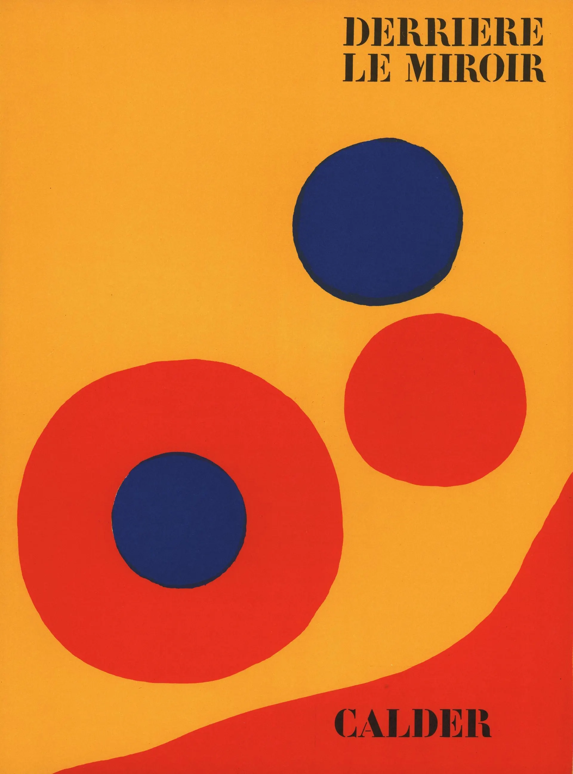 Alexander Calder Lithographic cover Derrière le miroir 1973