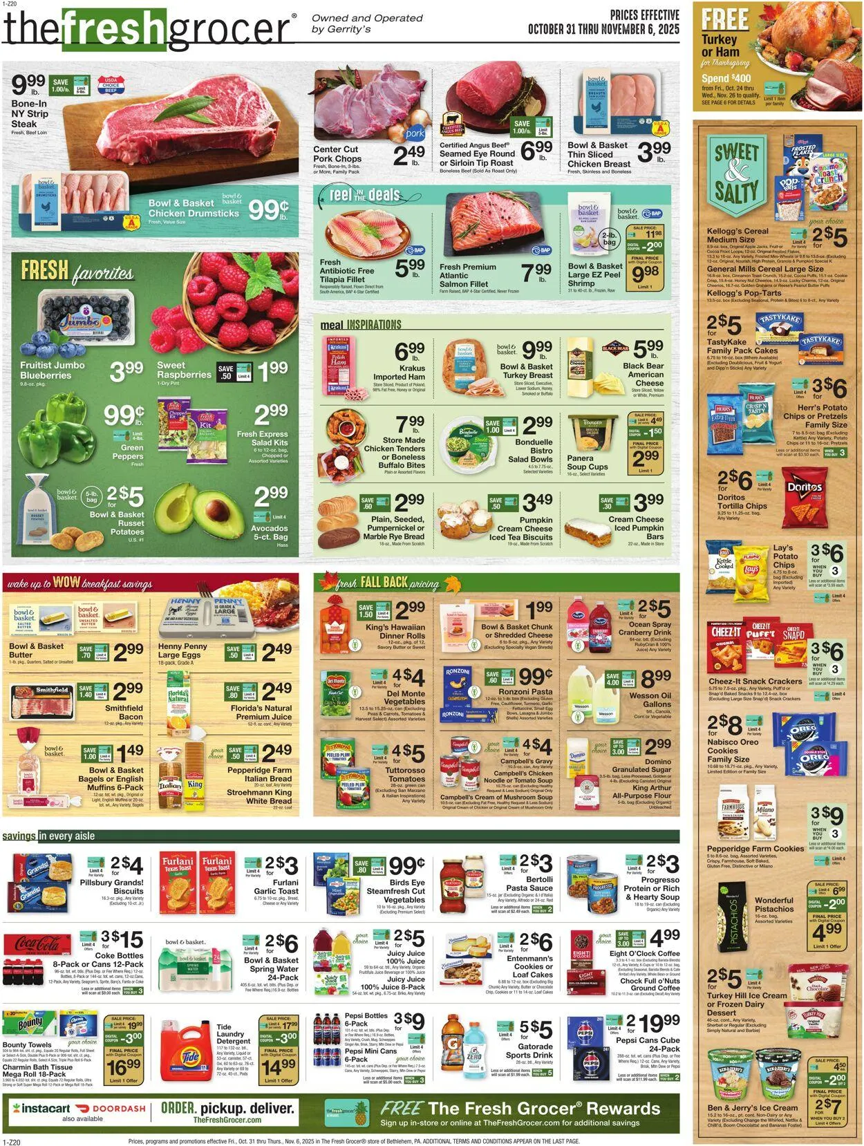 Weekly ad Gerrity's Supermarkets Current weekly ad from October 30 to November 6 2025 - Page 1