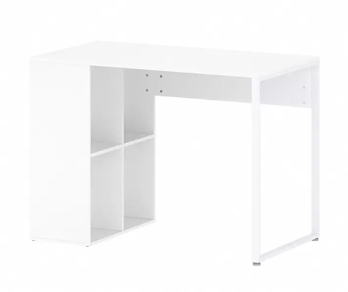 White 4-Opening Cube Desk