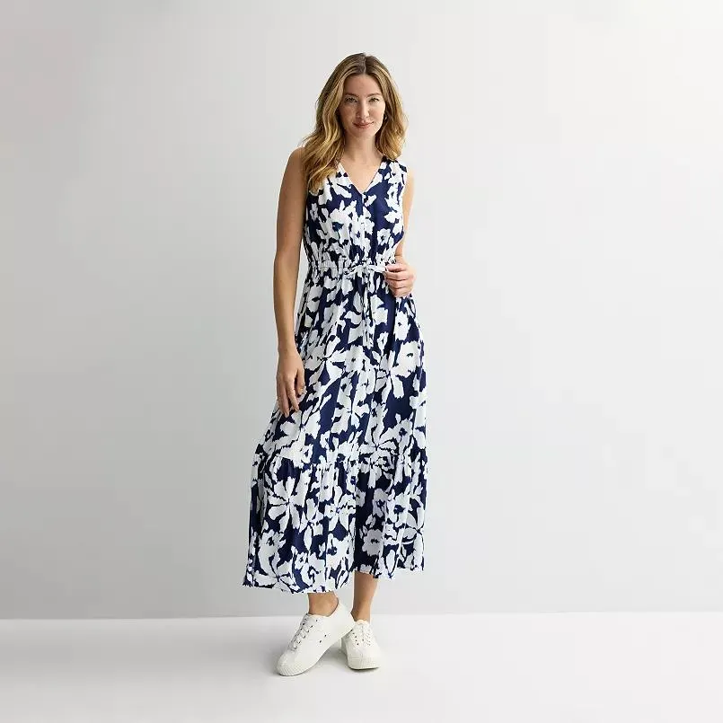 Women's Sonoma Goods For Life® Femme Button Bodice Maxi Dress