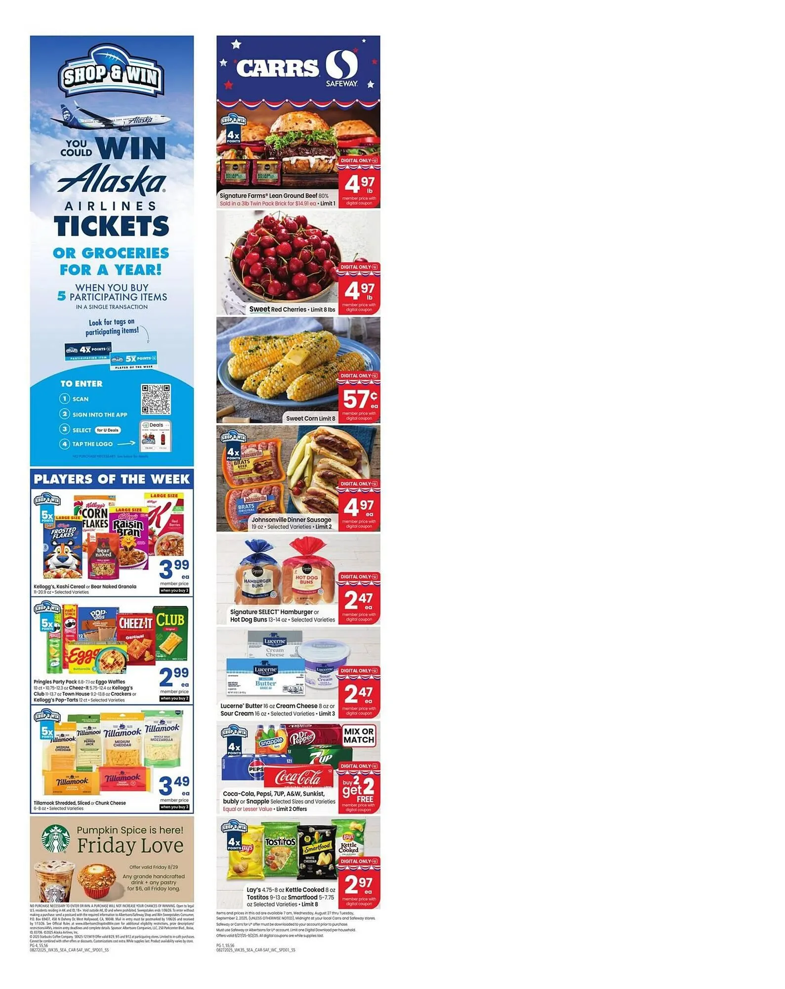 Weekly ad Carrs Weekly Ad from August 27 to September 2 2025 - Page 1