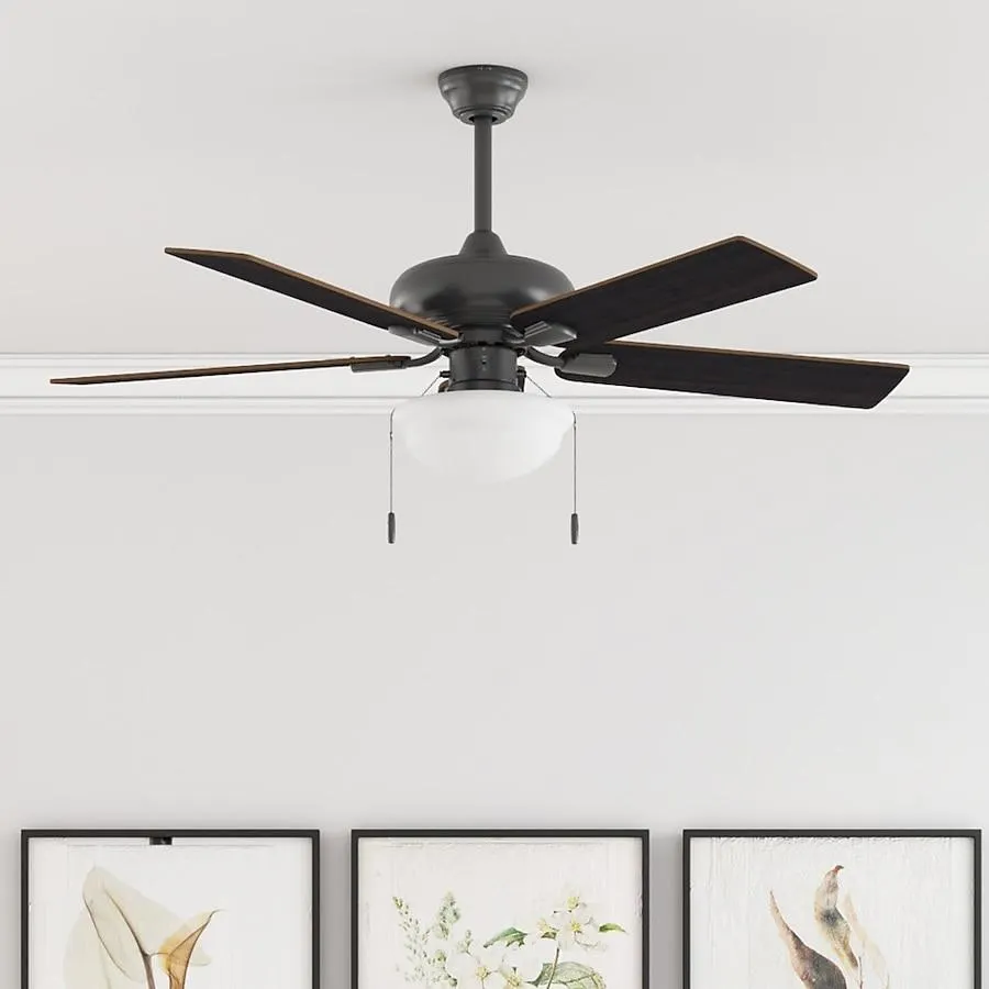 Harbor Breeze Caratuk River 52-in Bronze with Cocoa/Nutmeg Blades Ceiling Fan With Light ( 5 -Blade )