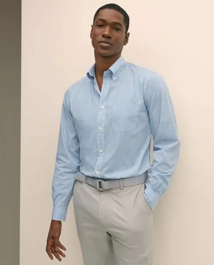 Performance Series Stretch Polo Button-Down Collar, Candy Stripe Sport Shirt