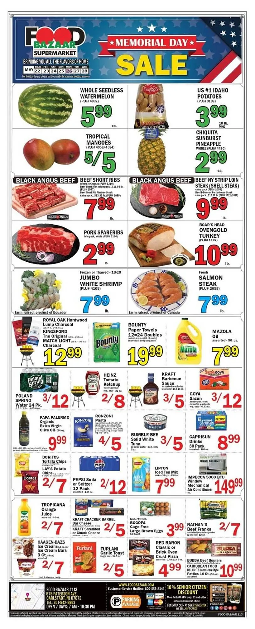 Weekly ad Food Bazaar Weekly Ad from May 22 to May 28 2025 - Page 1