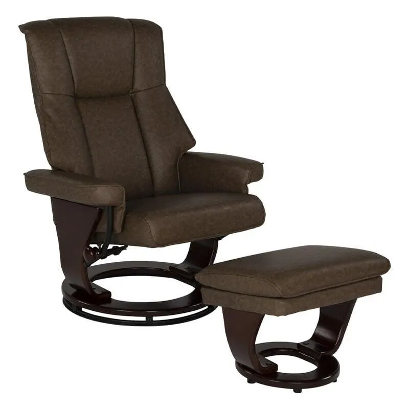 Thomas Payne Luxury Euro Chair with Storage Ottoman