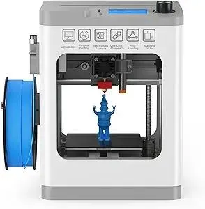 TINA2 Mini 3D Printer, HEPHI3D FDM 3D Printers for Beginners, Fully Assembled Auto Leveling 3D Printer for Kids, Resume Printing Function, Fully Open Source, Removable Flexible Magnetic Build Plate