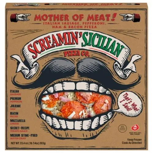 Screamin Sicilian® Mother of Meats Original Crust Frozen Pizza