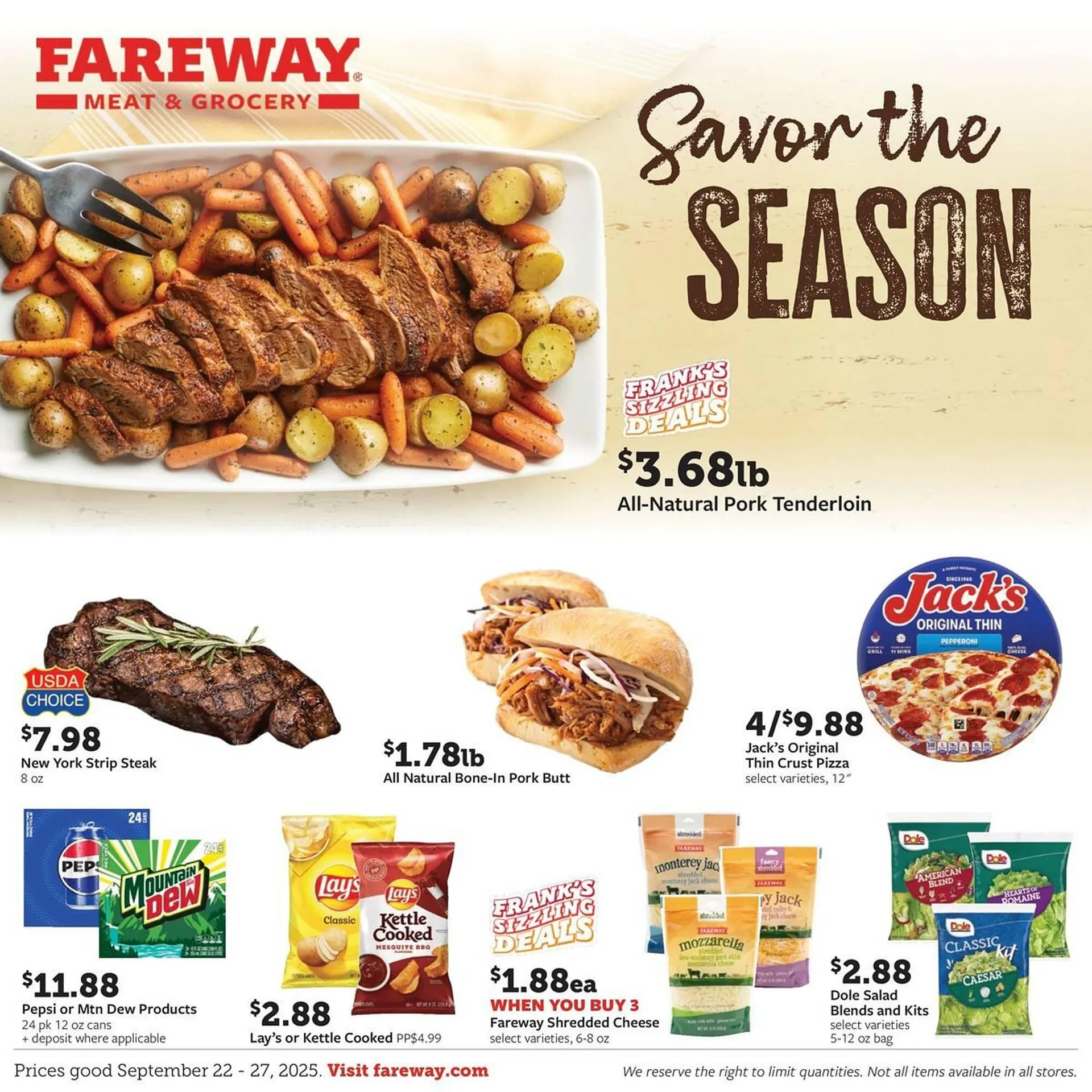 Weekly ad Fareway weekly ad from September 22 to September 27 2025 - Page 1