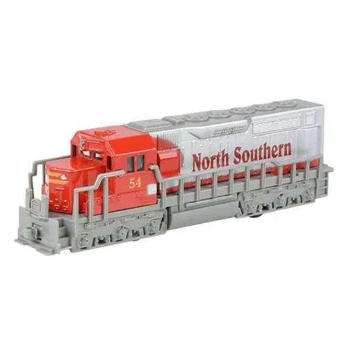 Rhode Island Novelty - Pull Back Die-Cast Vehicle - FREIGHT TRAIN [North Southern] (Red - 7 inch)
