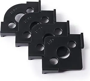 Pack of 4 Radius Jig Router Templates Corner Radius Routing Templates,Routing Rounded Corners Router Bit Templates for Woodworking Routing (8 Different Radius Set)