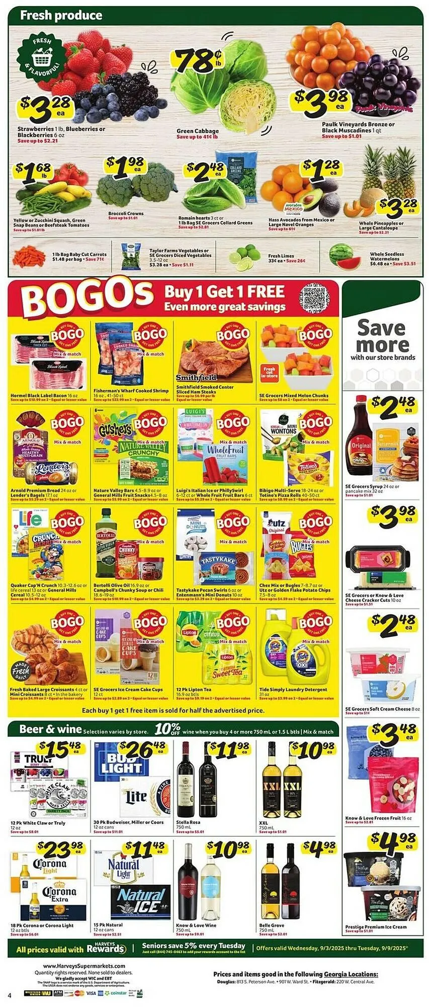 Weekly ad Harveys Supermarkets weekly ad from September 3 to September 9 2025 - Page 9