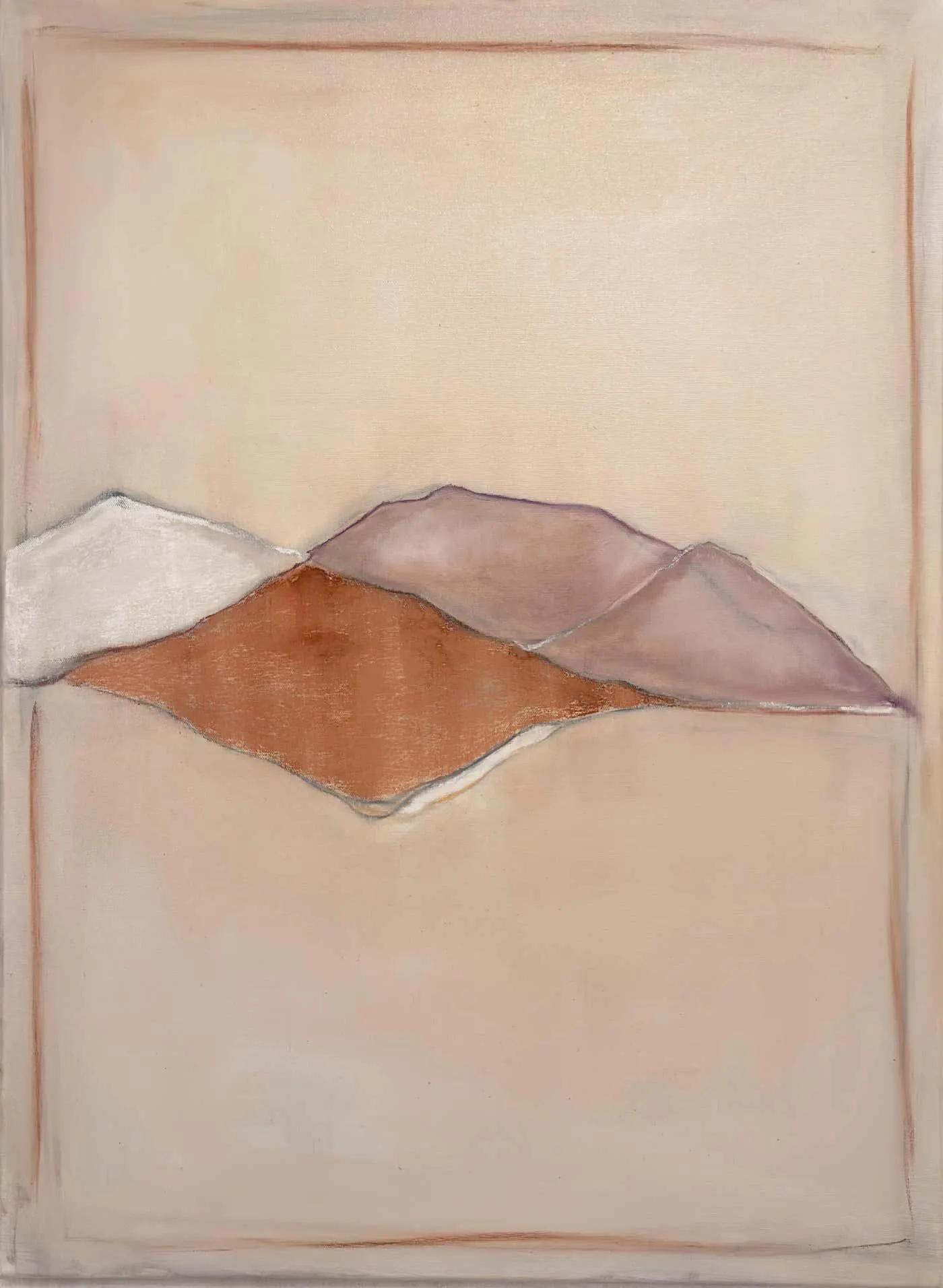 Marilina Marchica"Geometric Landscape" Abstract landscape Painting , Original art Made in Italy 2024