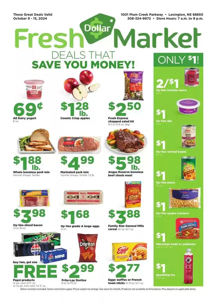 Weekly ad Dollar Fresh from October 9 to October 15 2024 - Page 1