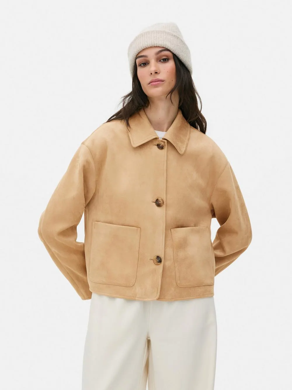 Giacca in camoscio sintetico