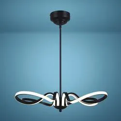 Patriot Lighting® Keely Matte Black Integrated LED Pendant