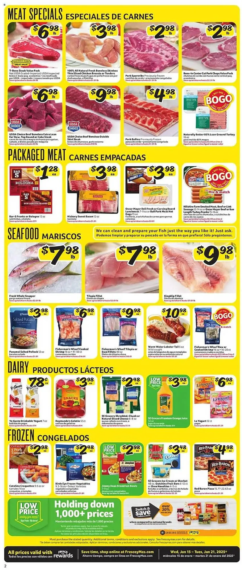 Weekly ad Fresco y Más Weekly Ad from January 15 to January 21 2025 - Page 2