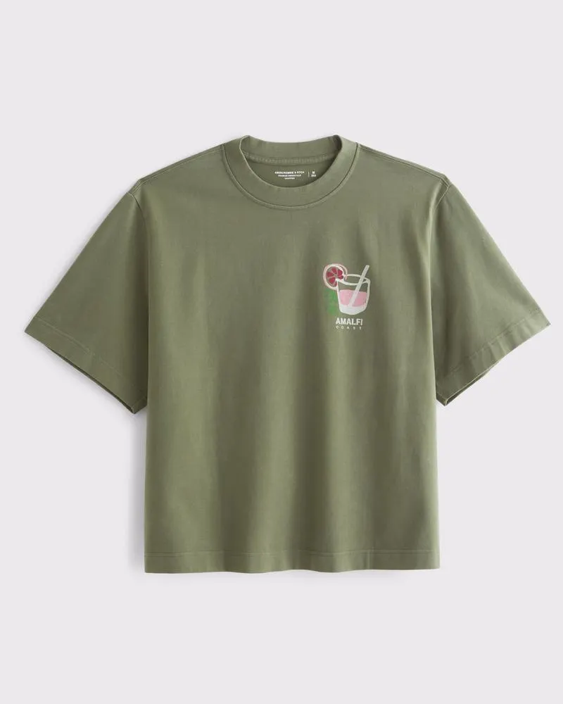 Premium Heavyweight Cropped Graphic Tee