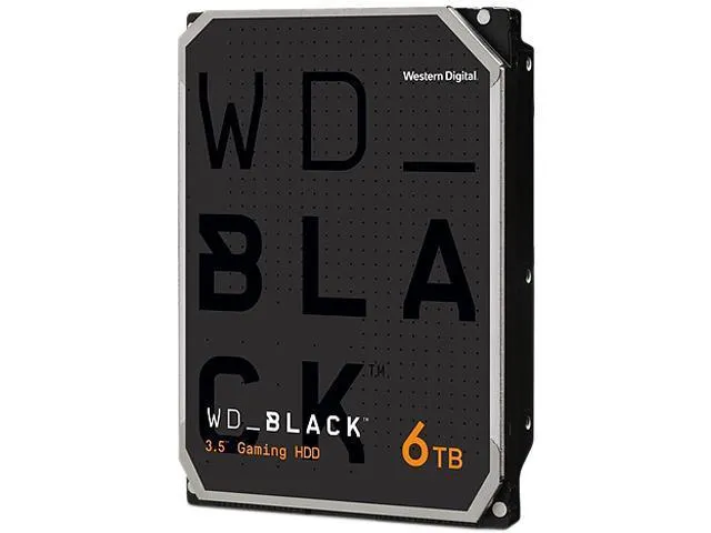 WD_Black 6TB Gaming Performance Internal Hard Drive HDD - 7200 RPM, 128 MB Cache, SATA Gb/s, 3.5" - WD6004FZWX (OEM)