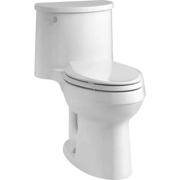 Adair 12 in. Rough In 1-Piece 1.28 GPF Single Flush Elongated Toilet in White Seat Included