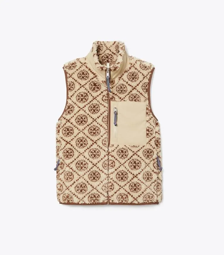 T MONOGRAM FLEECE VEST