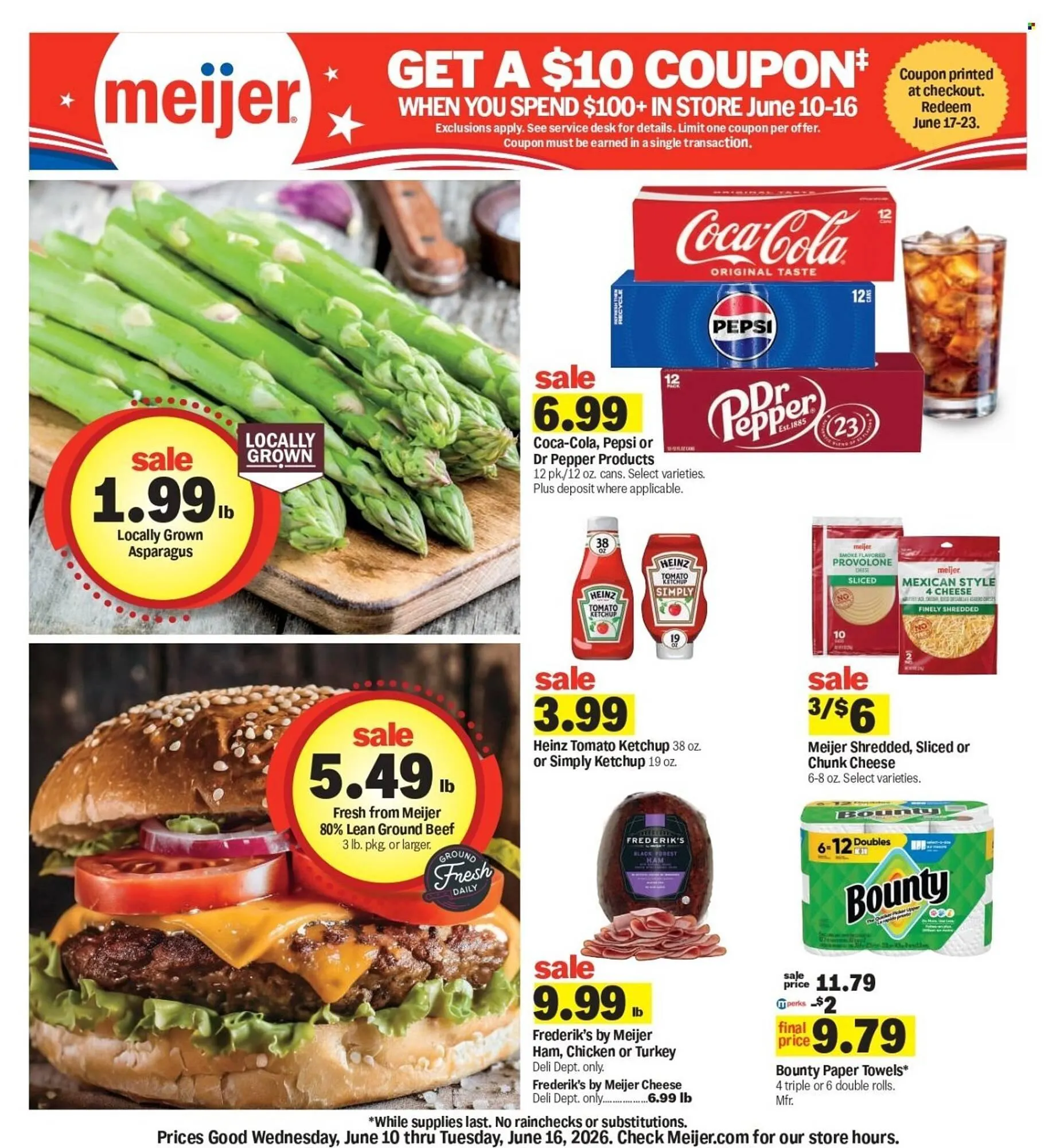 Weekly promotion Meijer weekly ad spanning from June 10 to June 16 2026 - Page 1 for Catalogue 365