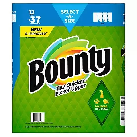 Bounty Select-A-Size Paper Towels, 12 ct./140 Sheets
