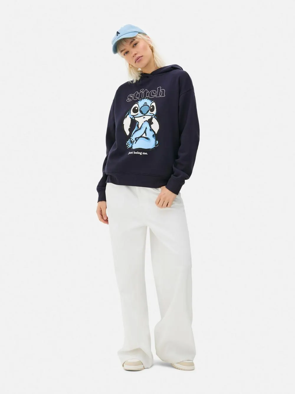 Disney’s Stitch Graphic Slogan Hoodie