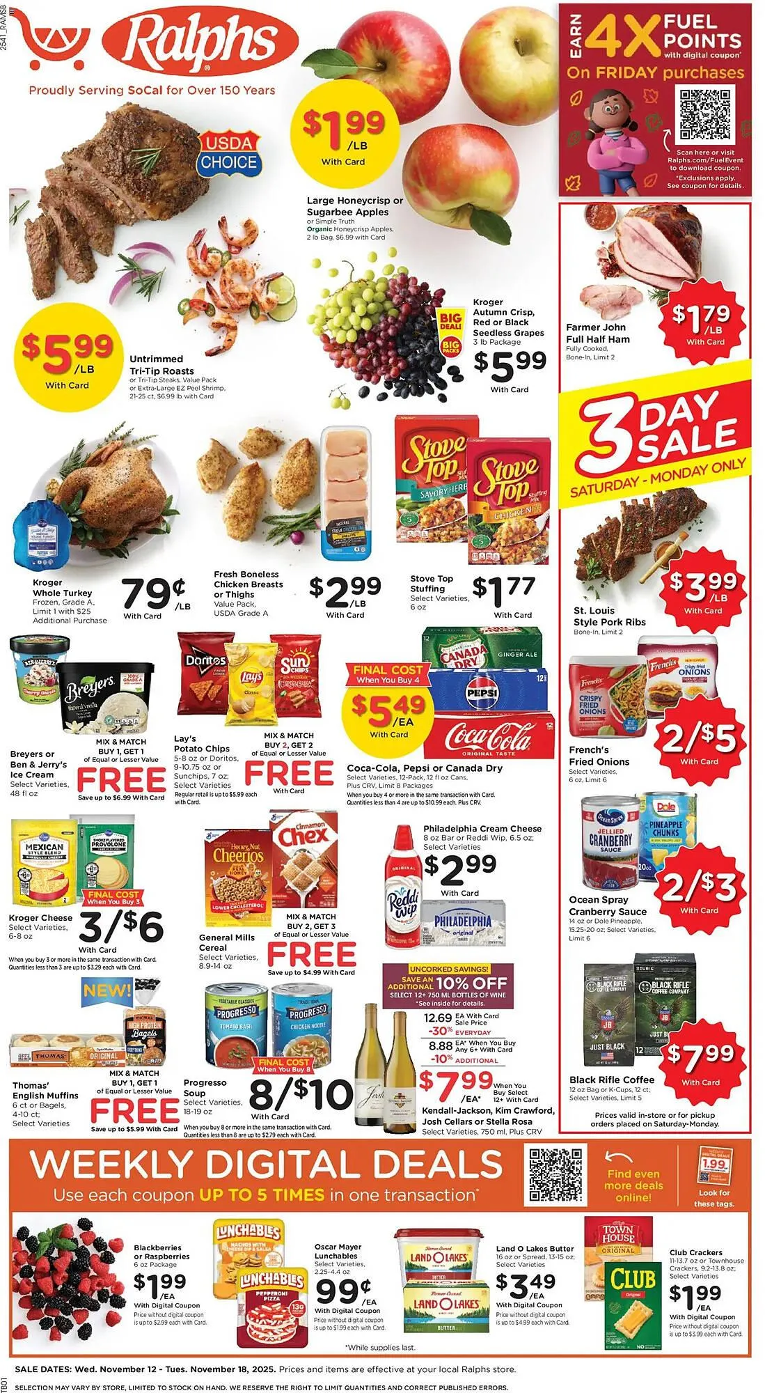 Weekly ad Ralphs weekly ad from November 12 to November 18 2025 - Page 1