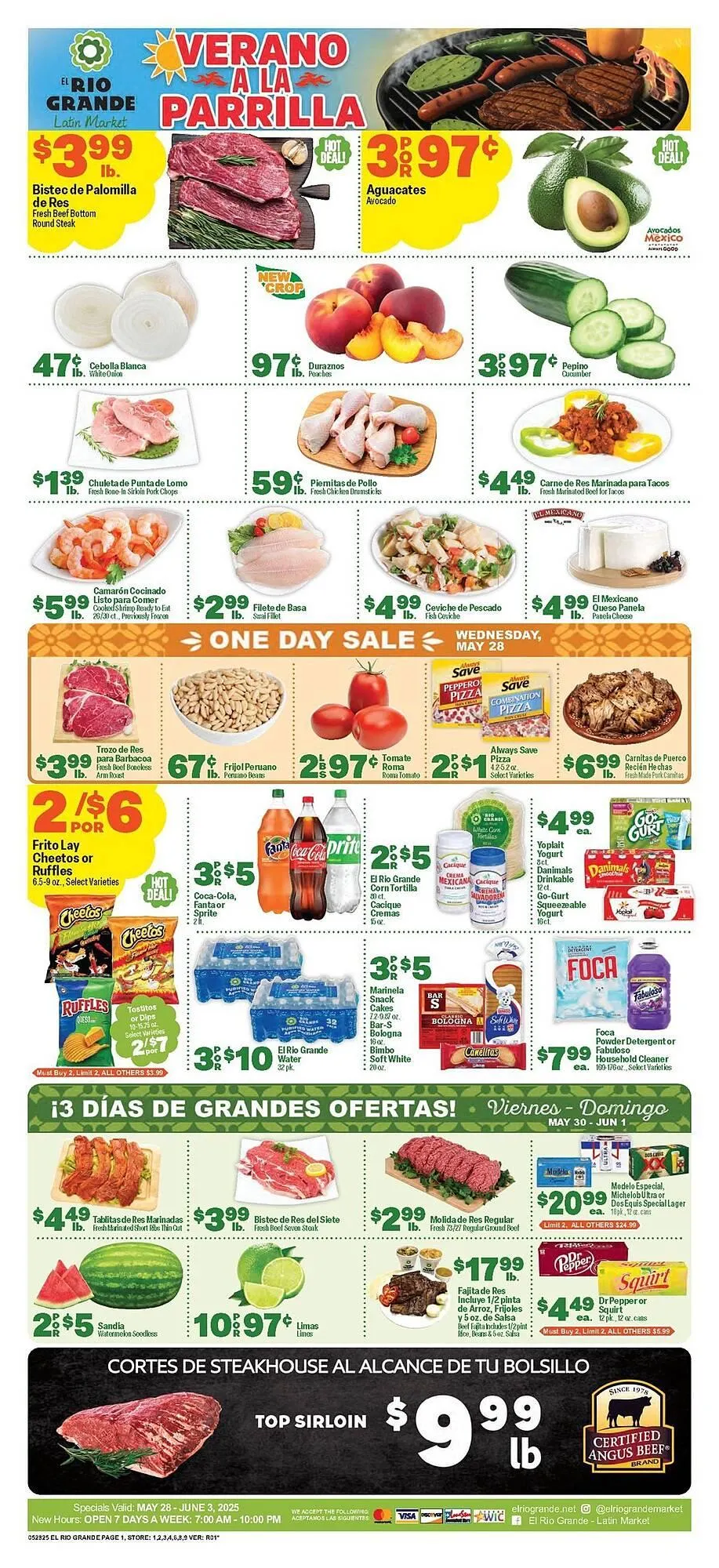 Weekly ad El Rio Grande Weekly Ad from May 28 to June 3 2025 - Page 1