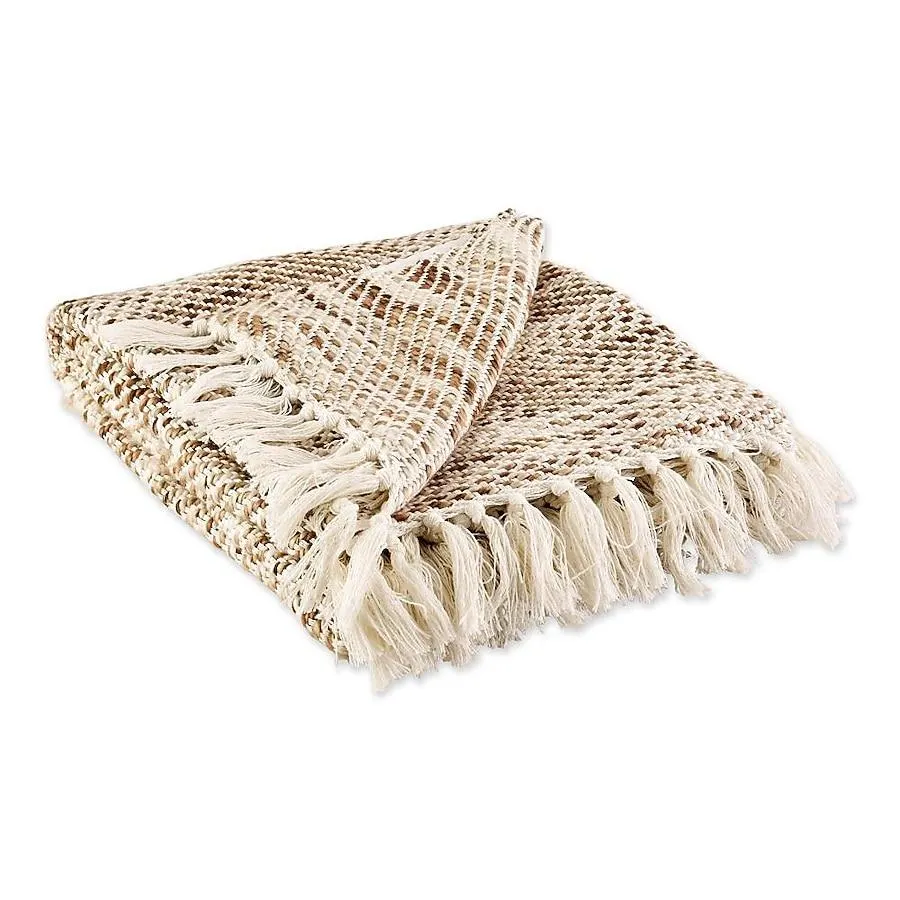 DII Natural 50-in x 60-in Blend Throw