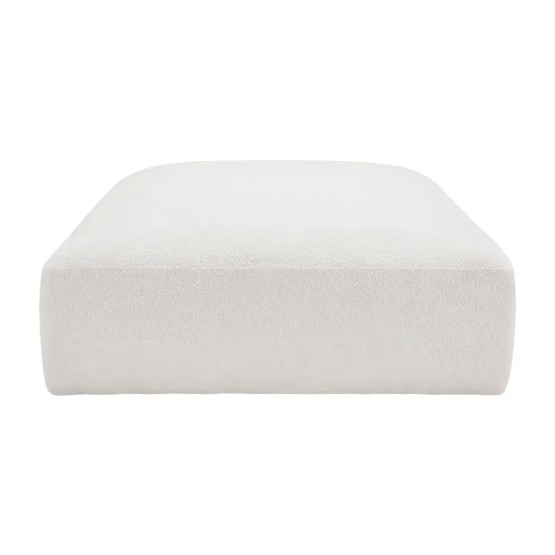 Gabriele Ottoman White Boucle