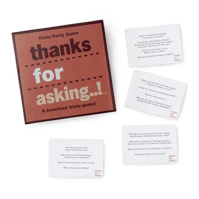 Thanks For Asking Trivia Game